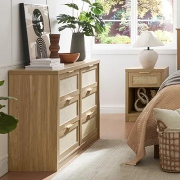 Stylish OAKHAM HOME Nightstand Set with Charging Station
