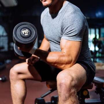 TVKSOM Workout Shirts for Men Pack Quick Dry Moisture Wicking Gym Shirts for Men Athletic Exercise S...