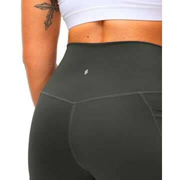 Women's High Waist Yoga Shorts with Side Pockets Tummy Control Running Gym Workout Biker Shorts for Women 8" /3"
