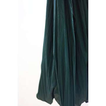 Aerial Yoga Swing - Anti-Gravity Yoga Hammock Swing Straps Inversion Tool, 2 Daisy Chain Adjustable Straps and Hooks，Pose Guide (Dark Green)