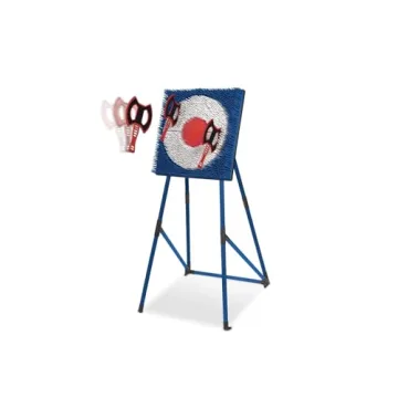 Ultimate Hatchet Toss, Axe Throwing Target Set, 3 Safety Throwing Axes and Bristle Target, Blunted E...