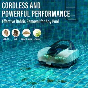 Starrybot Cordless Robotic Pool Cleaner for Above-Ground Pools