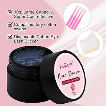 Eyelash Extension Remover 10g Lash Extension Remover Dissolves Powerful for Lash Extensions Lash Glu...
