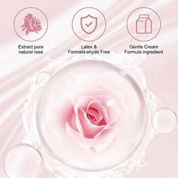 Eyelash Extension Remover 10g Lash Extension Remover Dissolves Powerful for Lash Extensions Lash Glue Remover Low Irritation for Sensitive Skin(Rose)