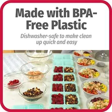 GoodCook BPA-Free Plastic Reusable Meal and Snack Prep Containers, Multiple Sizes (30 Sets), Assorted