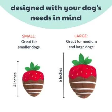 Huxley & Kent Valentine's Day Dog Toy Chocolate Strawberry