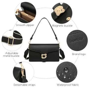 Trendy Travistar Small Crossbody Bag - Leather Women's Purse