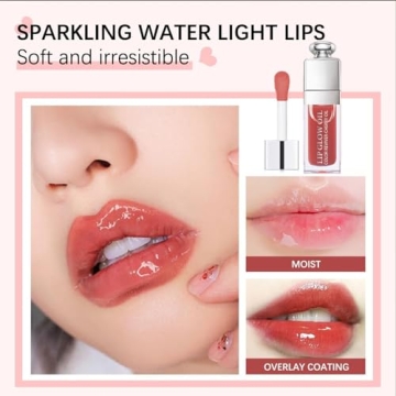 Hydrating Lip Glow Oil in Rosewood - Shine & Nourish Your Lips