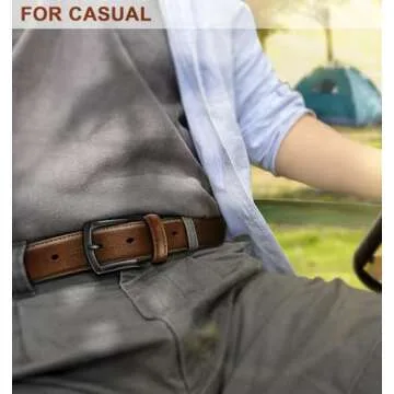 KEMISANT Men's Leather Golf Belt - Stylish & Durable 2Pack