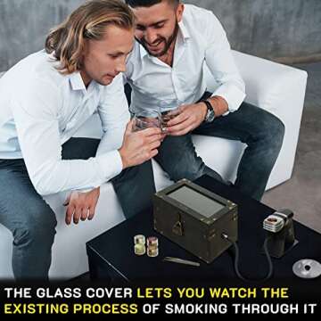 Smoking Gun Wood Smoke Infuser Birner PRO - 12 PCS Smoking Box Kit for Food & Drinks