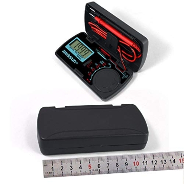allsun Manual Range Mini Digital Multimeter EM3081 Compact Tool
