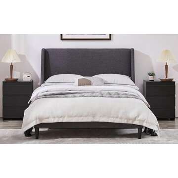 Yaheetech Wood Nightstands Set of 2, Bedside Tables with 3 Drawers, Cabinet Units Accent Tables with...