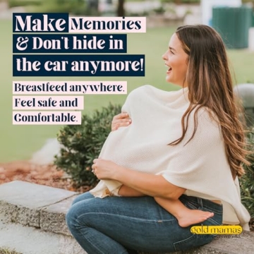 Stylish & Breathable Nursing Cover for Moms - Gold Mamas