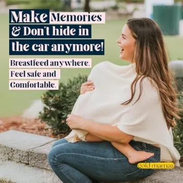 Stylish & Breathable Nursing Cover for Moms - Gold Mamas