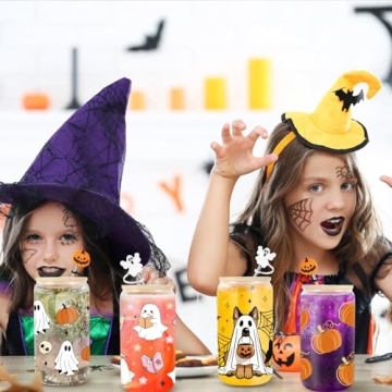 Halloween Ghost Skull Pumpkin Fall Cup - 16 oz Spooky Tumbler for Gifting