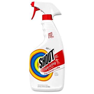 Shout Laundry Stain Remover Trigger Spray - 22 Ounce - Pack of 3
