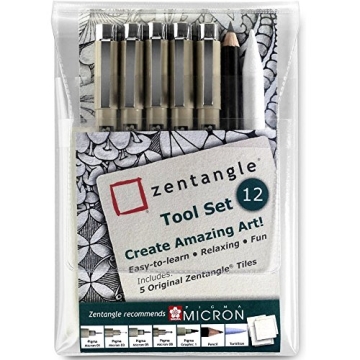 Zentangle Tool Set (Pack of 12) - Unlock Your Creative Flow!