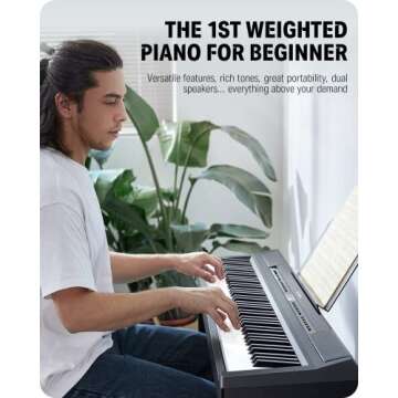 Donner DEP-20 Digital Piano with Weighted Keys
