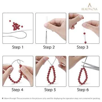 BEADNOVA 1mm Elastic Stretch Thread for Jewelry Making