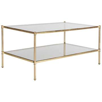 SAFAVIEH Home Collection Aslan Gold Coffee Table