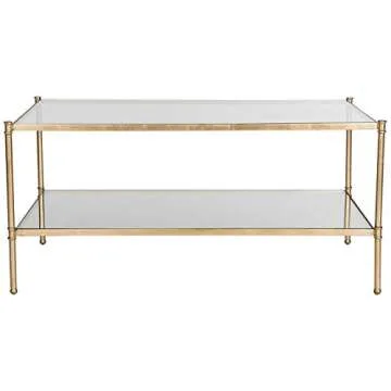 SAFAVIEH Home Collection Aslan Gold Coffee Table