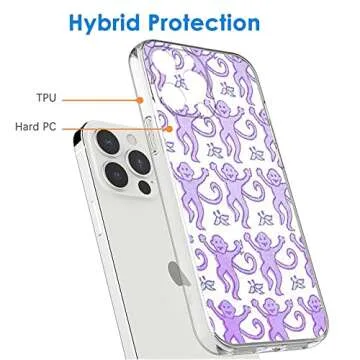 VICLASBISKIY Purple Monkey iPhone 12 Mini Case