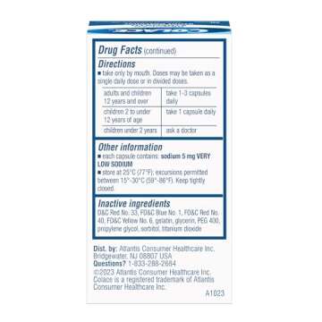 Colace Regular Strength Stool Softener for Gentle Effective Constipation Relief, No.1 Doctor Recommended Stool Softener Brand, 100 mg Docusate Capsules, 30 Count