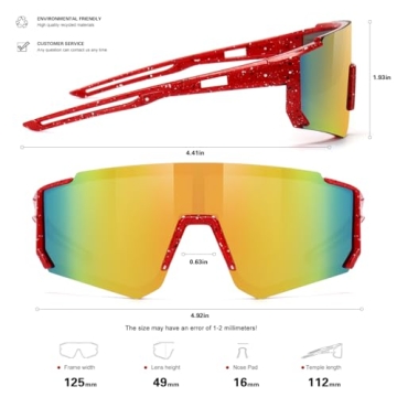 Youth Baseball Sunglasses - Lightweight Sports Eyewear