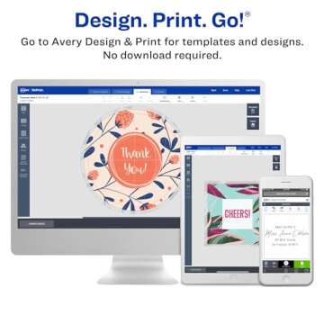 Avery Matte White Rectangle Labels - Customizable & Reliable