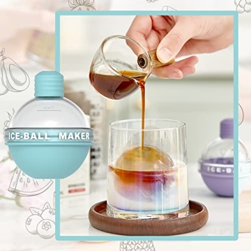 Candy Color Ice Ball Maker for Whiskey and Cocktails