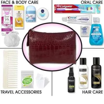 Women's Premium 16 PC Travel Kit – Stocking Stuffer and Holiday Gift Set with Tresemme Hair Produc...