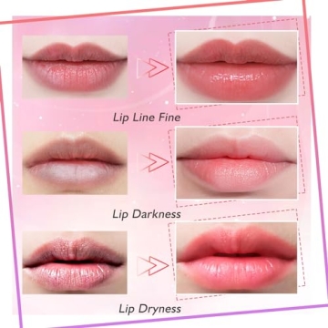 Adofect 30 Pieces Collagen Crystal Lip Masks,Pink Lip Patches& Moisturizers Collagen Lip Pads Great for Hydrating Skin, Anti Chapped & Anti-Aging and Plump Your Lips,Pink
