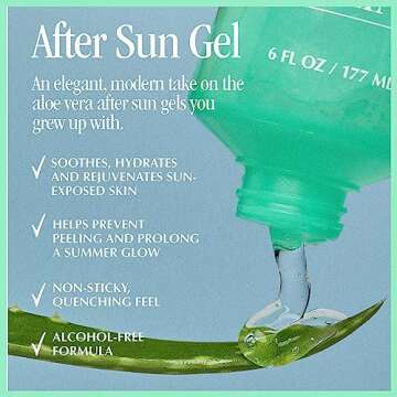 VACATION After Sun Gel & Air Freshener Bundle, Soothing Aloe Vera for Sunburn Relief, Hydrating & Co...