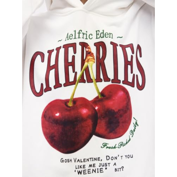 Aelfric Eden Cherry Graphic Hoodies for Trendy Streetwear