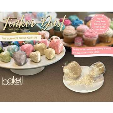Bakell Silver Tinker Dust Edible Glitter for Party Magic