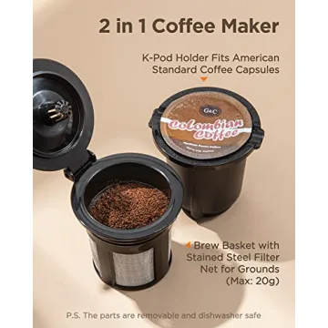 Famiworths Single Pod Coffee Brewer Pure White Easy Use