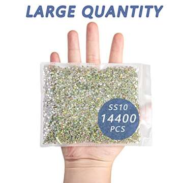 Beadsland 14400pcs AB Crystal Rhinestones for Crafts & DIY