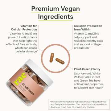 Rae Wellness Complexion Capsules for Radiant Skin - Vegan & Non-GMO