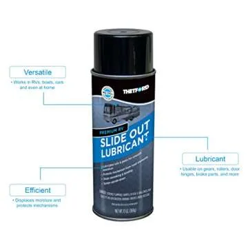 Thetford Premium RV Slide Out Lubricant - 13 oz Aerosol - Versatile Protection