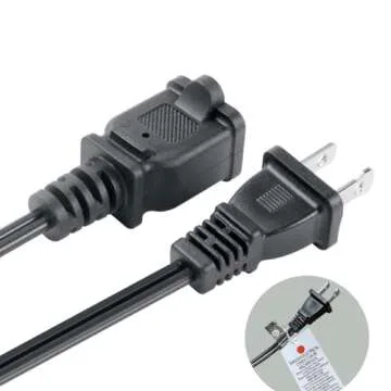 VSEER 2 Prong Extension Cord US AC 2-Prong Male and Female Power Cable SPT2 18AWG 10A/125V, USA Outlet Saver Power Extension Cord Cable Outlets for NEMA 5-15P to NEMA 5-15R