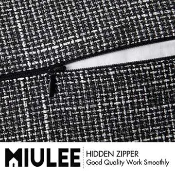 MIULEE Decorative Pillow Covers - Farmhouse Modern Style