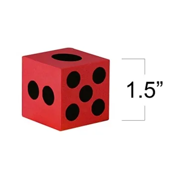 ArtCreativity Foam Dice Set - 24 Colorful Dice for Kids