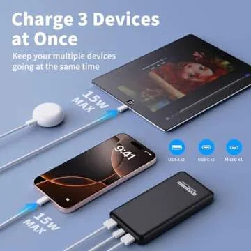 Evopow Slim 10000mAh Portable Charger Power Bank