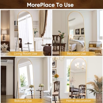 Antok Full Length 71x28 Inch Arched Mirror - Stylish Decor