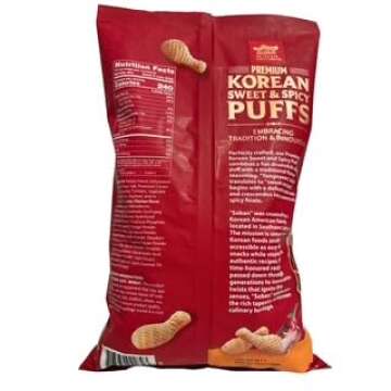 Delightful Crunch of Premium Korean Sweet and Spicy Puffs