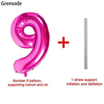 Pink 9 Balloons 40 Inch Birthday Decorations Supplies