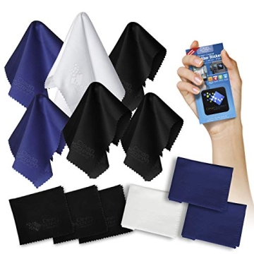 Clean Screen Wizard Microfiber Lens and Screens Cleaning Cloths and Cleaners Kit 7 Pack