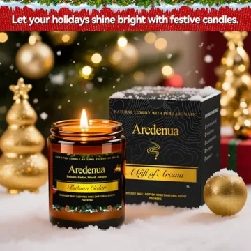 Balsam Cedar Candle for Christmas - Long Lasting Aroma