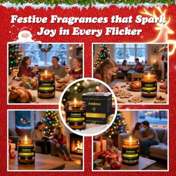 Balsam Cedar Candle for Christmas - Long Lasting Aroma