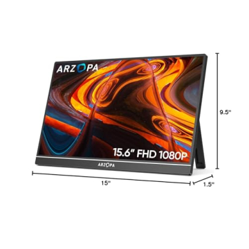 ARZOPA 15.6" FHD Portable Laptop Monitor